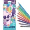 Pastelky trojhranné 12ks Stitch pastel