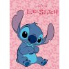 FA 514899 fleece deka lilo and stitch ruzova