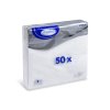 ubrousky 2 vrstve 33 x 33 cm bile 50 ks