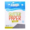 dekoracni papir a4 10 ks cerny glitter 250 g