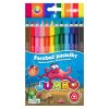 pastelky junior ocean world jumbo trojhranne sada 12 ks