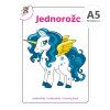 omalovanka a5 jednorozci