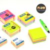 blok lep milan fluo colours 76 x 76 mm 400 l ruzove