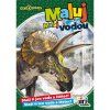 omalovanka maluj vodou a5 dinosaurus