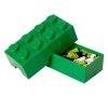 lego box na svacinu 100 x 200 x 75 mm tmave zelena
