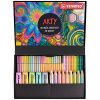 kreativni sada stabilo arty linery fixy zvyraznovace akvarel pastelky 50 ks
