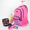 skolni batoh na koleckach milan 25 l serie sunset ruzovy