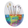 sada arty pro vytvarniky 6x stetec paletka