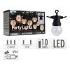 party osvetleni retez 10 led zarovek tepla bila delka 7 5 m