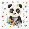 ubrousky paw l 33x33cm flower panda