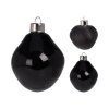 vanocni ozdoba sklenena 60 mm cerna sada 3 ks