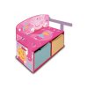 detsky dreveny nabytok 3v1 peppa pig lavicka box na hracky stolik pp13986
