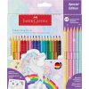 sada pastelek faber castell colour grip 18 6 sparkle jednorozec