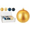 vanocni koule 100 mm zlaty trpytivy dekor mix 4 barev cena 1 ks