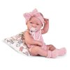 panenka novorozena lua v ruzovem pyzamu 42 cm