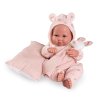 novorozena panenka erika v ruzovem overalu s satkem 42 cm