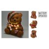 figurka medveda s vanocni cepici 29 cm a led svetlem 3 varianty