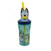 plastovy 3d pohar s figurkou bluey a slamkou 360 ml 50666