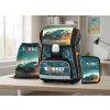 Oxybag Školní  sada set 3ks PREMIUM Auto batoh vhodný i pro prvňáčky, penál, sáček 0-81624