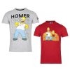 BOX 22 KS TRIČKO HOMER SIMPSON Erv 39037 červené, šedé (Velikost box 24 ks)