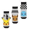 SADA 3 KS PONOŽKY POKÉMON Erv 40277-1 grey-black (Velikost 23-26)