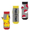 SADA 3 KS PONOŽKY POKÉMON Erv 40277-2 red-yellow-grey (Velikost 23-26)
