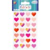 Samolepky srdíčka 10 x 15 cm