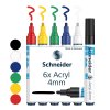 schneider paint it 320 akrylovy popisovac 4 mm sada 6 ks v1