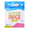 dekoracni papir a4 10 ks ruzovy glitter 250 g
