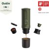 outin nano portable espresso machine forest green
