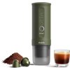 outin nano portable espresso machine forest green