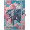 Blok ANIMALS Elephant A5 linka s gumou