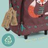 detsky batoh na kolieskach perletti green fox hedgehog 14403