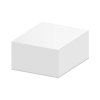 blok kostka bila 9x9x5 cm lepena