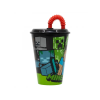 detsky pohar so slamkou minecraft 430 ml 40430