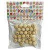 Korálky dřevěné 12 mm úsměv