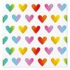 ubrousky tat 33x33 cm rainbow hearts
