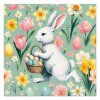 ubrousky paw l 33x33cm bunny joy pattern
