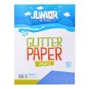 dekoracni papir a4 10 ks modry glitter 250 g