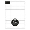 etikety top stick a4 100 ks 52 5x29 7 mm 40 etiket bile