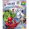 vymalovanka velka marvel se samolepkami