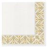 ubrousky paw airlaid 40x40 cm floral frame silver