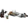 Mandalorian a Grogu a spídrová motorka