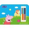 kreslici set s pastelkami prasatko peppa