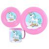 126652 3 dilna plastova sada unicorn velikost uni