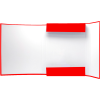 Školní box A4 3D s gumou - Červený