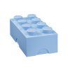 LEGO box na svačinu 100 x 200 x 75 mm - světle modrá
