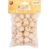 Dřevěné korálky natur 20 mm 40 ks