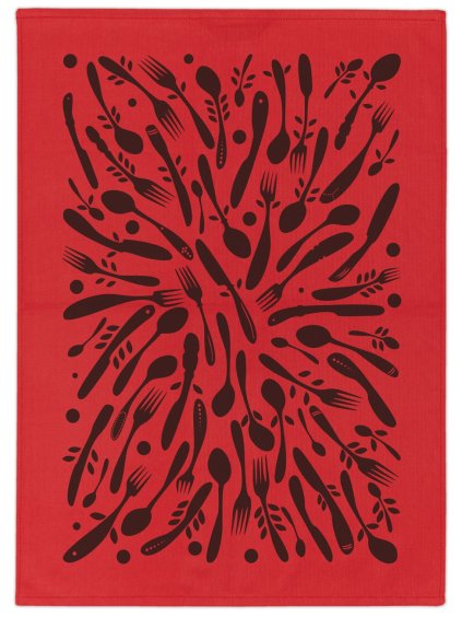 Příbory červená celá zmv1300