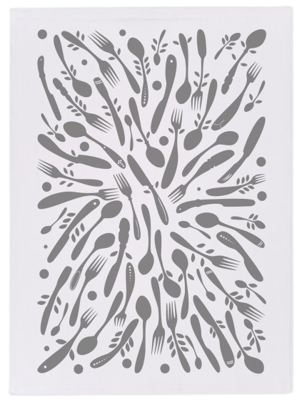 Příbory bílá šedá celá zmv1300